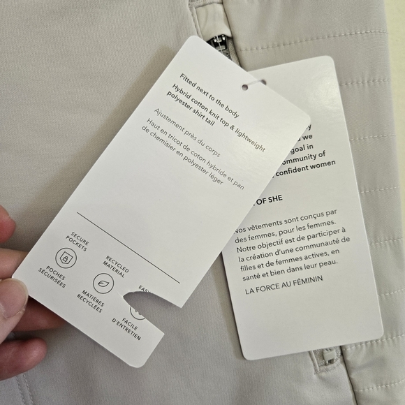 Athleta Women's Beige/Gray Peak Hybrid Fleece Tight - Picture 9 of 11